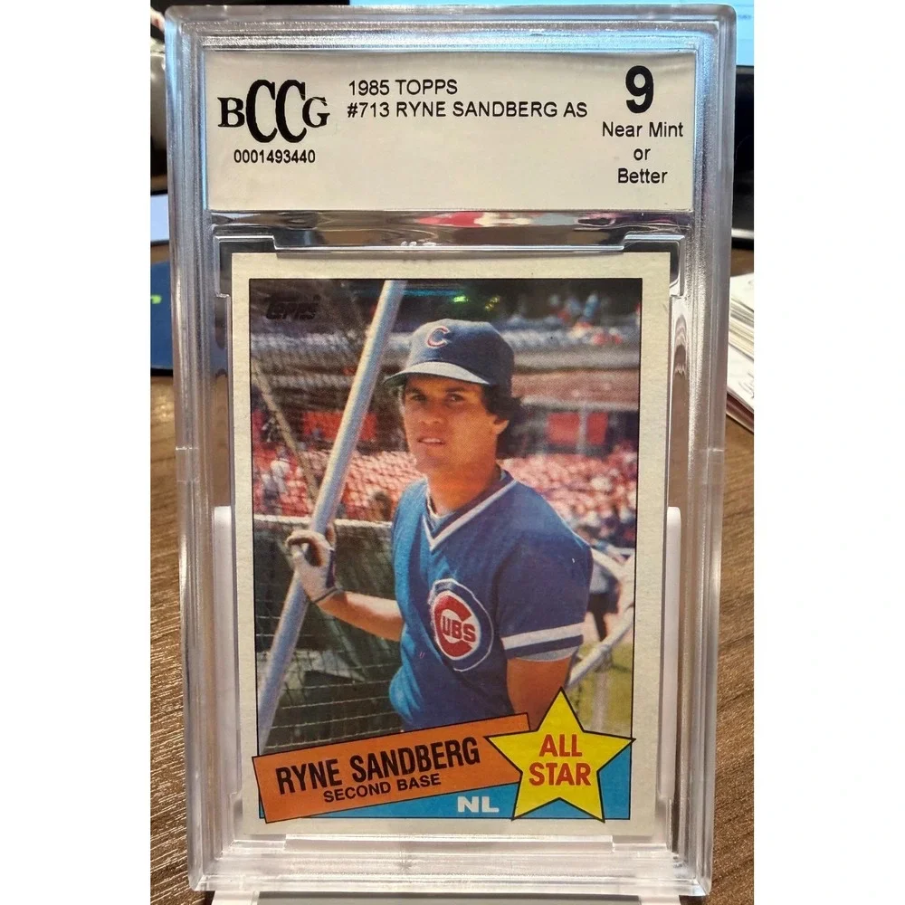 1985 Topps #713 Ryne Sandberg AS BCCG 9